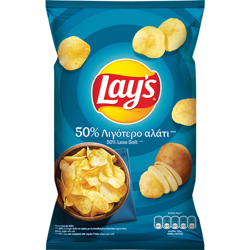 Lay's 50% Λιγότερο Αλάτι